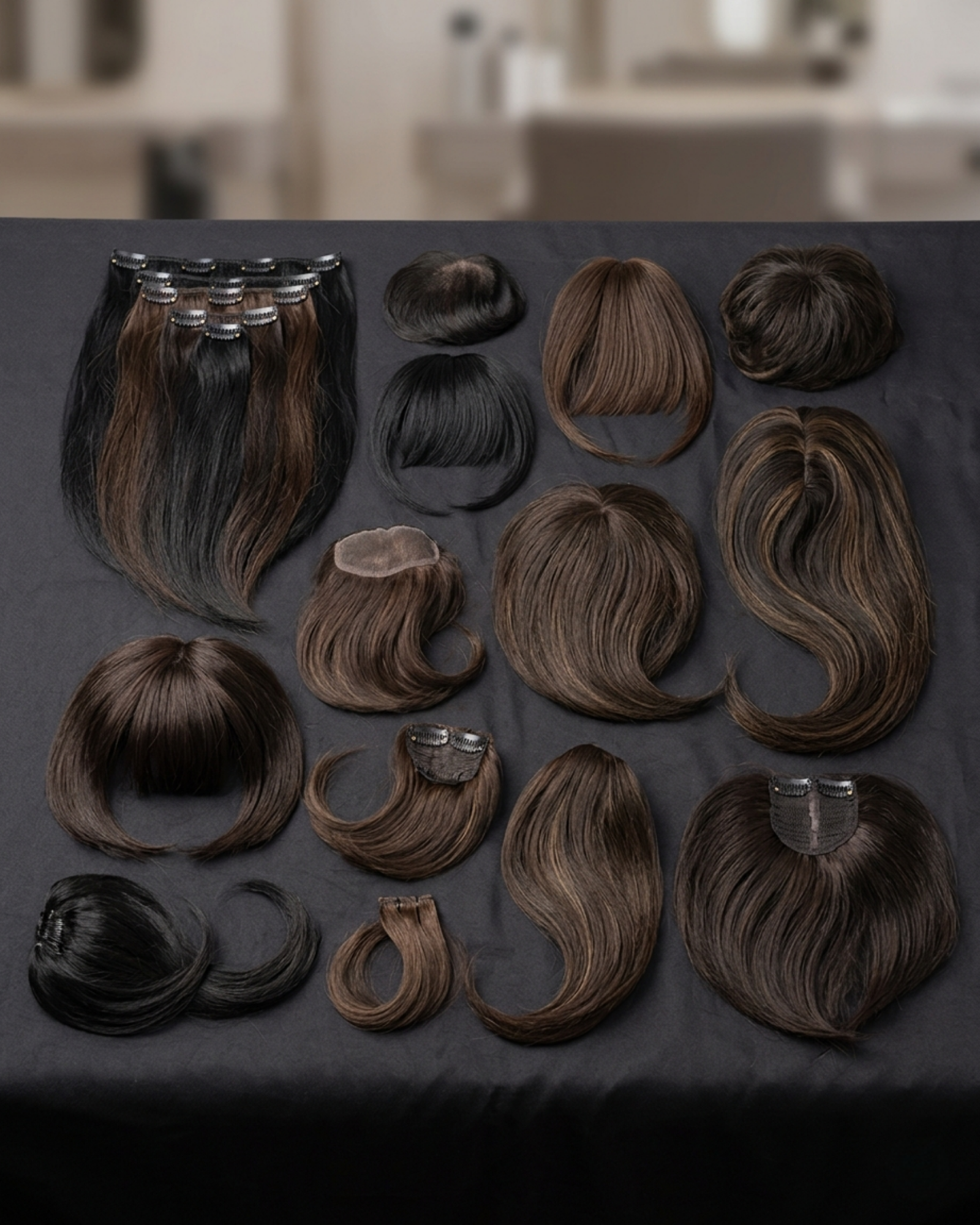 Artificial Hair Exporter India Synthetic Hairpieces Ponytails Wholesale