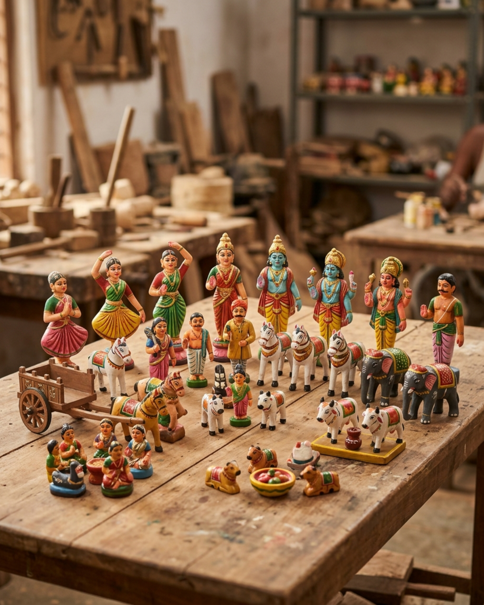 Kondapalli Toys Exporter India GI Tagged Handmade Wooden Toys Wholesale